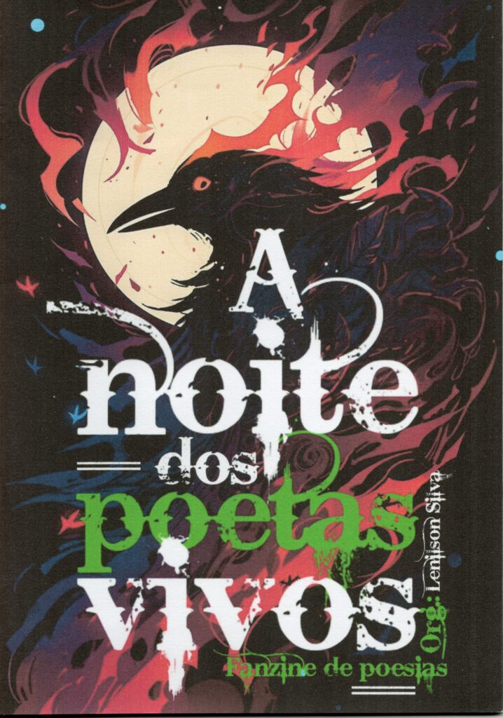 A capa do Livro A noite dos poetas vivo