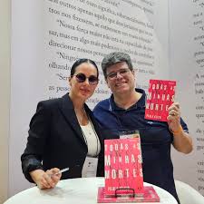 A Escritora Paula Klien e J.H.Marrtins na Bienal do livro SP em 2024